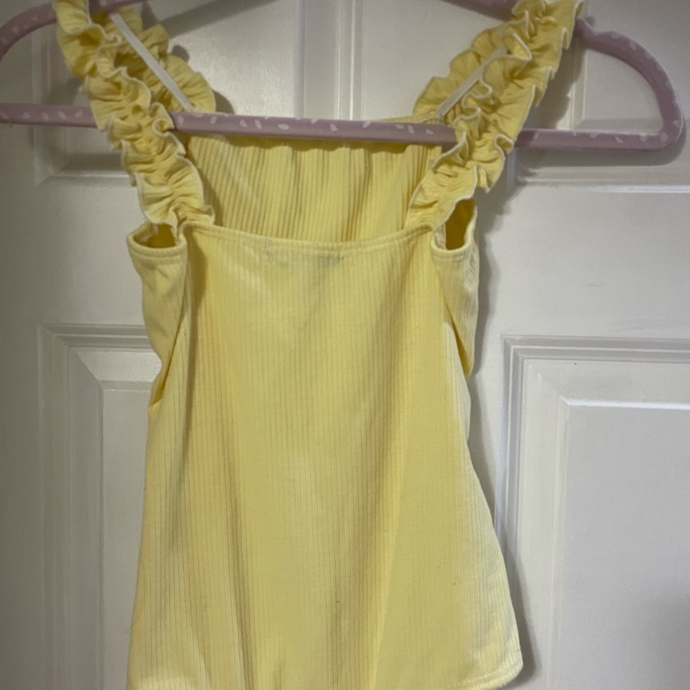 Yellow Bodysuit with Ruffles! - Picture 3 of 3